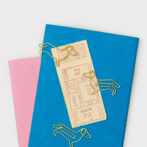 Cute gold cat paper clips