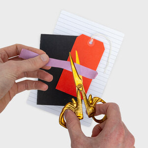 Jumbo Scissors, Elephant, Gold, Cut, Tusks, Trim, Stationery