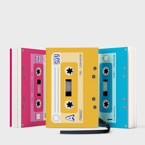 3 cassette tape notebooks