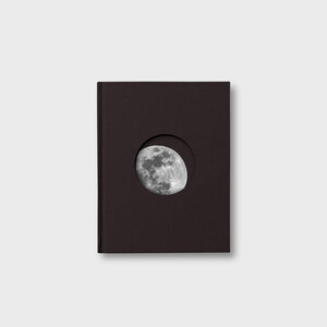 moon notebook, black, space, orbit, square grid, paper
