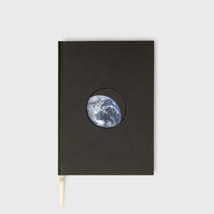 earth notebook, black, space, orbit