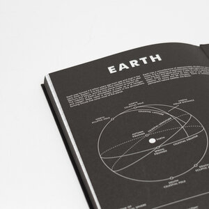 earth notebook, black, space, orbit