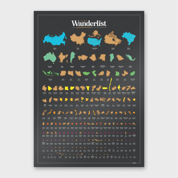 Wanderlist | Scratch-off where you've been (Luckies).