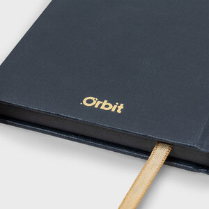 moon notebook, black, space, orbit, square grid, paper