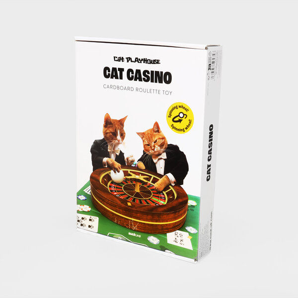 Cat Casino | Roulette-wheel cat toy.
