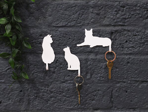 cat dog hooks keys