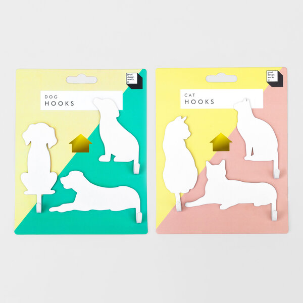 Cat & Dog Hooks | Hang your stuff on their tails.