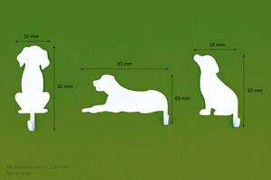 cat dog hooks dimensions