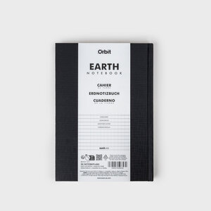 earth notebook, black, space, orbit