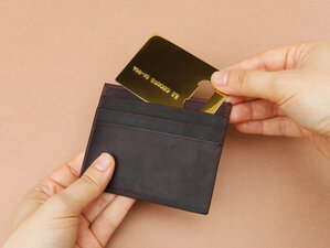 gold credit card bottle opener wallet