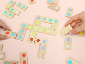 dot to dot, game, domino, colour