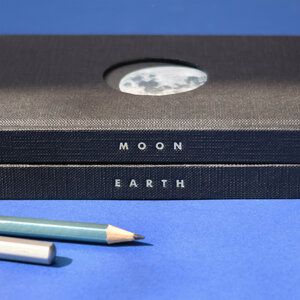 earth notebook, black, space, orbit