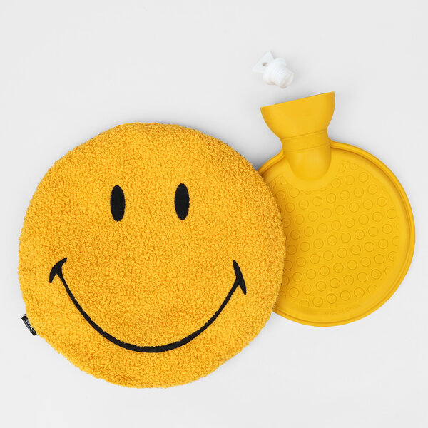 Smiley Hot Water Bottle | Makes you feel warm and fuzzy.