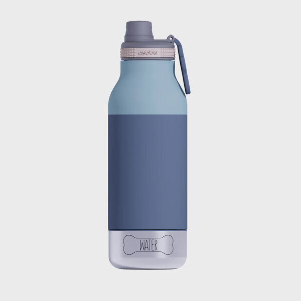 Buddy Water Bottle | Insulated water bottle with detachable Dog treat & water Bowl
