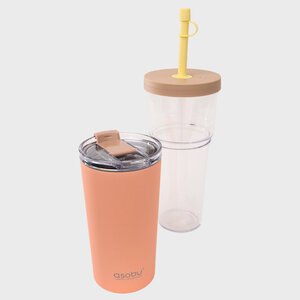 Pastel Peach marina-clear-insulated-coffee-cup