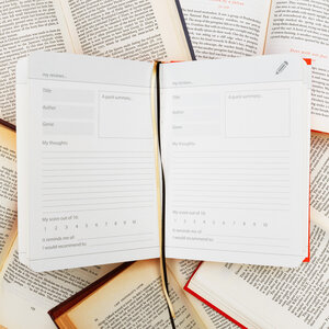 book reviews, book, orange, coffee table, books, bookworm, notebook