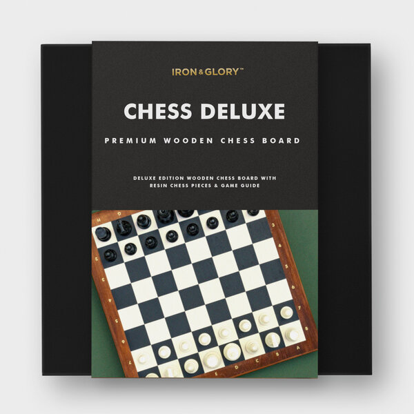 Deluxe Chess | Iron & Glory Wooden Chess Set