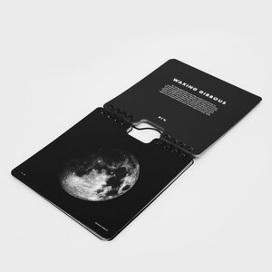 lunar, calendar, moon, moon phase, stationery, desk, supplies, decor