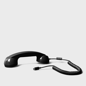 Jet Black pop-phone-usb-retro-telephone-handset