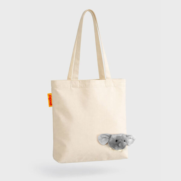 Peeky Elephant | Elephant Head Tote Bag.