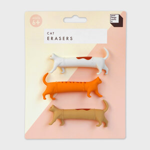Cats cat-dog-eraser-set