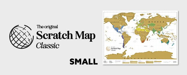 Small Classic Scratch Map Small Classic Scratch Map