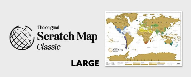 Large Classic Scratch Map Large Classic Scratch Map