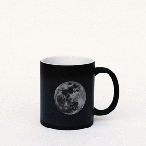 moon colour changing black mug pouring hot water  nasa space photography