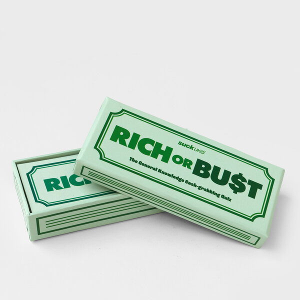 Rich or Bust | Dollar Bill family card game.