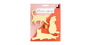 Pack of Cat shaped sticky notes