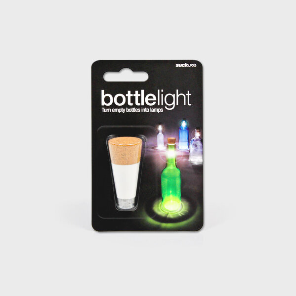 Bottle Light | Rechargeable light that turns bottles into lamps.