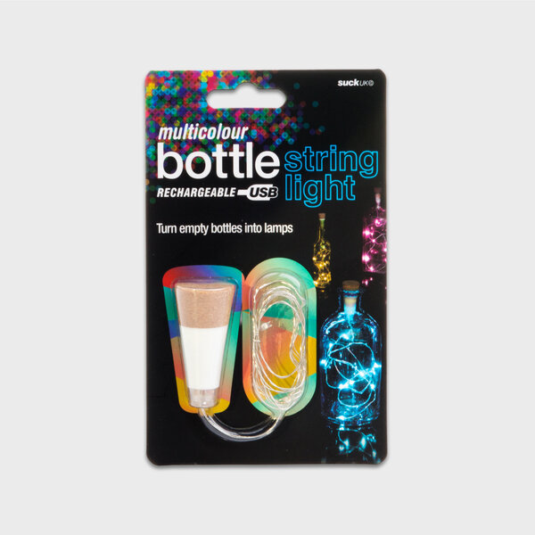Multicolour String Light | Rechargeable string of lights for inside bottles.