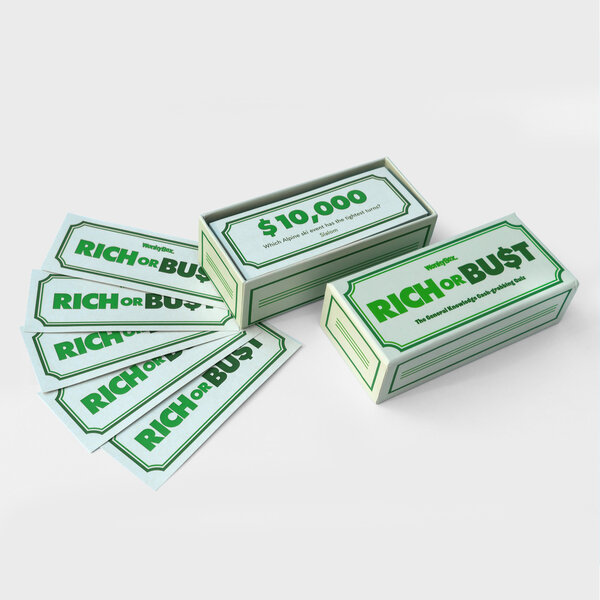 Rich or Bust | Casino style family trivia game.