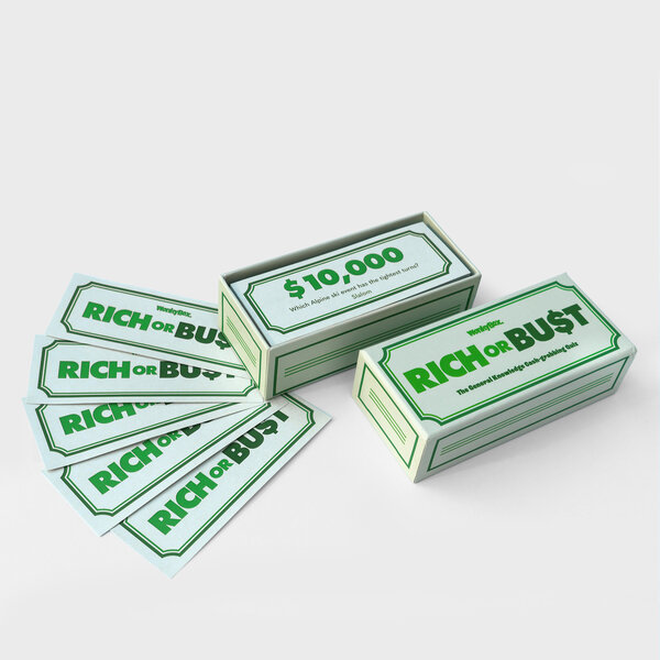 Rich or Bust | Casino style family trivia game.