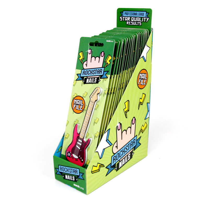 Rockstar Nail File File your nails on tiny guitars. Rock n Roll.