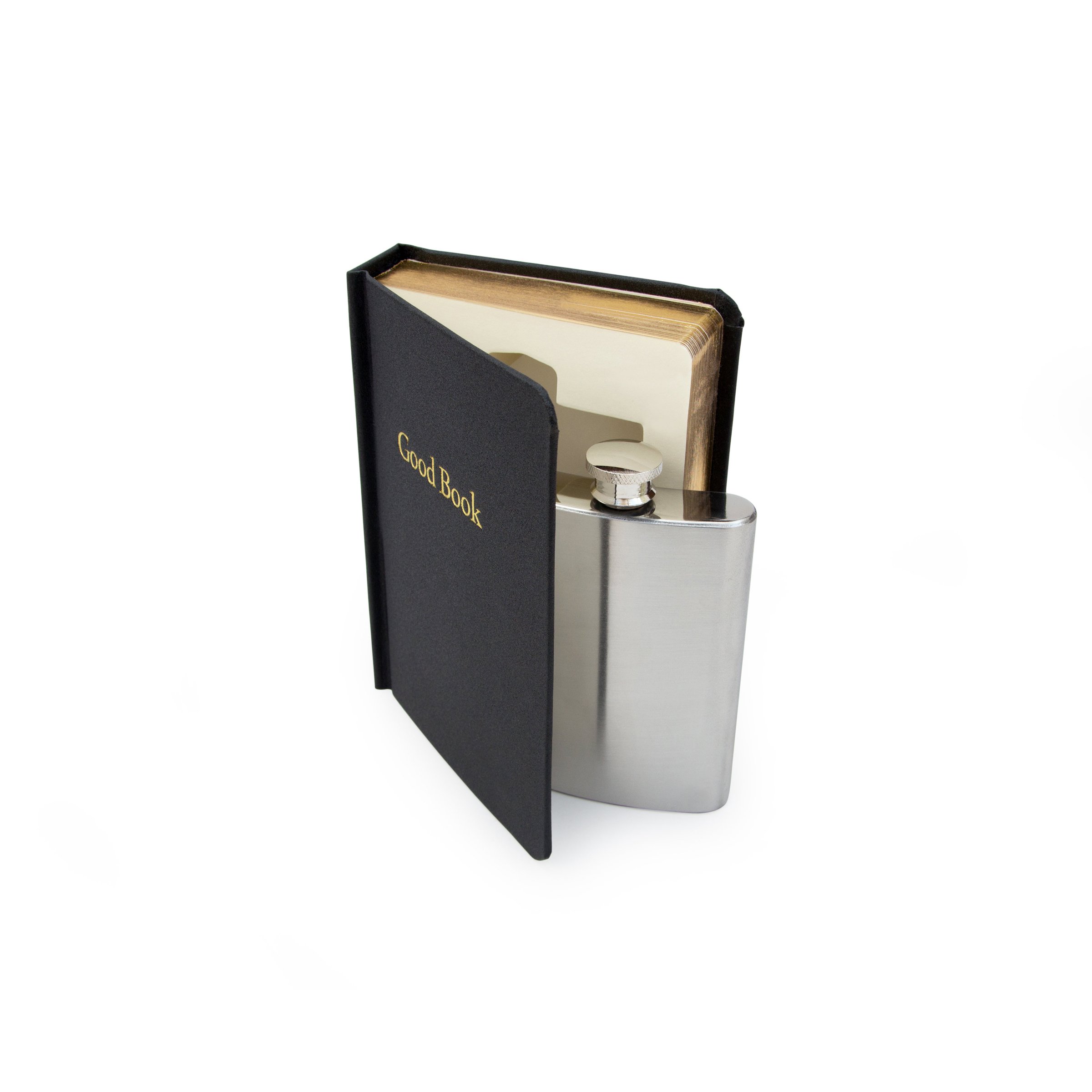 Flask inside a bible