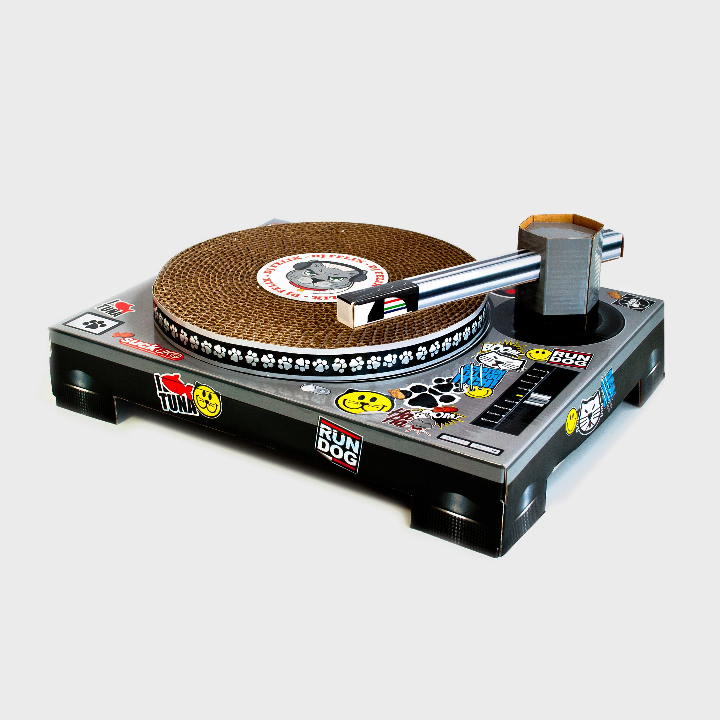 A turntable designed for cool cats