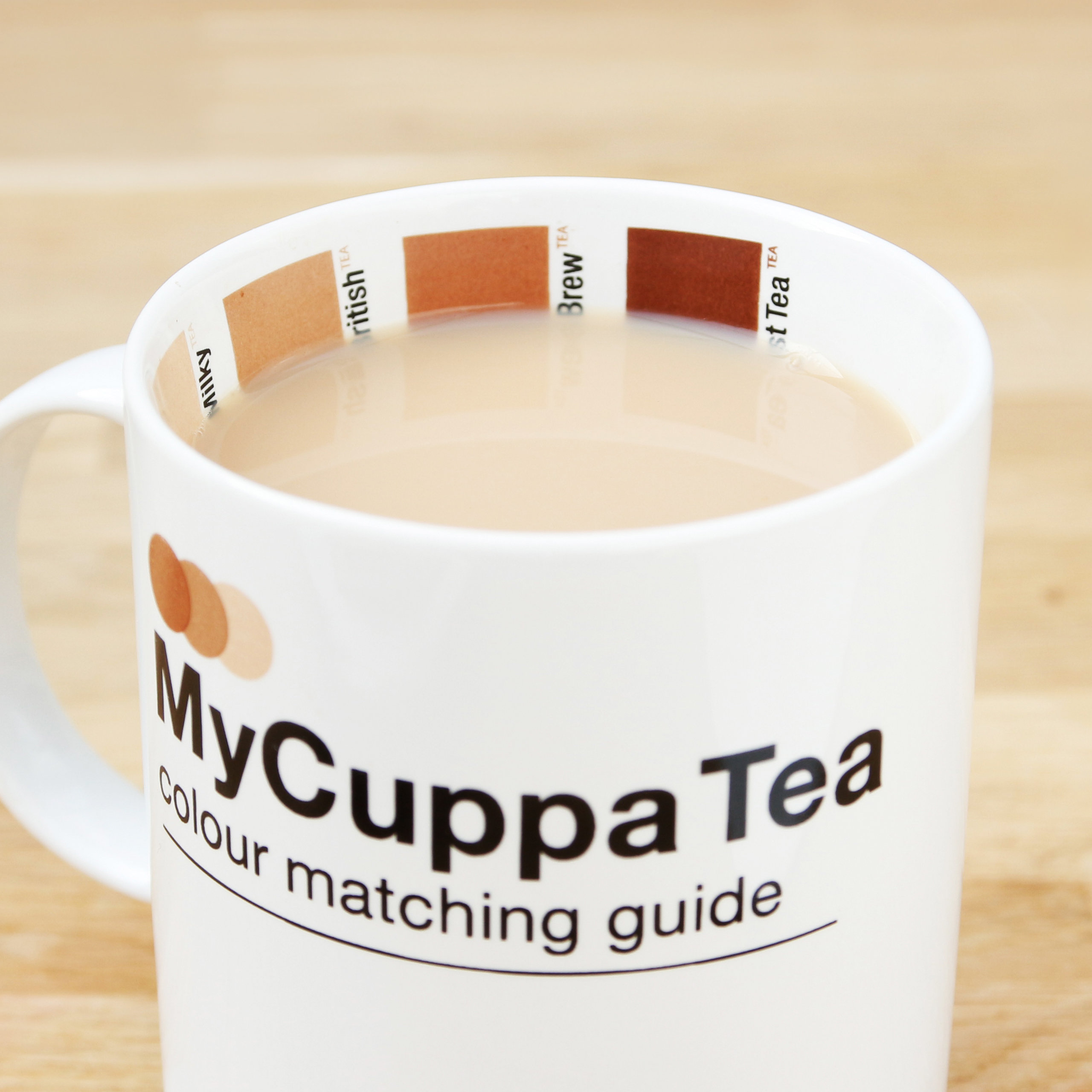 tea mug with colour guide
