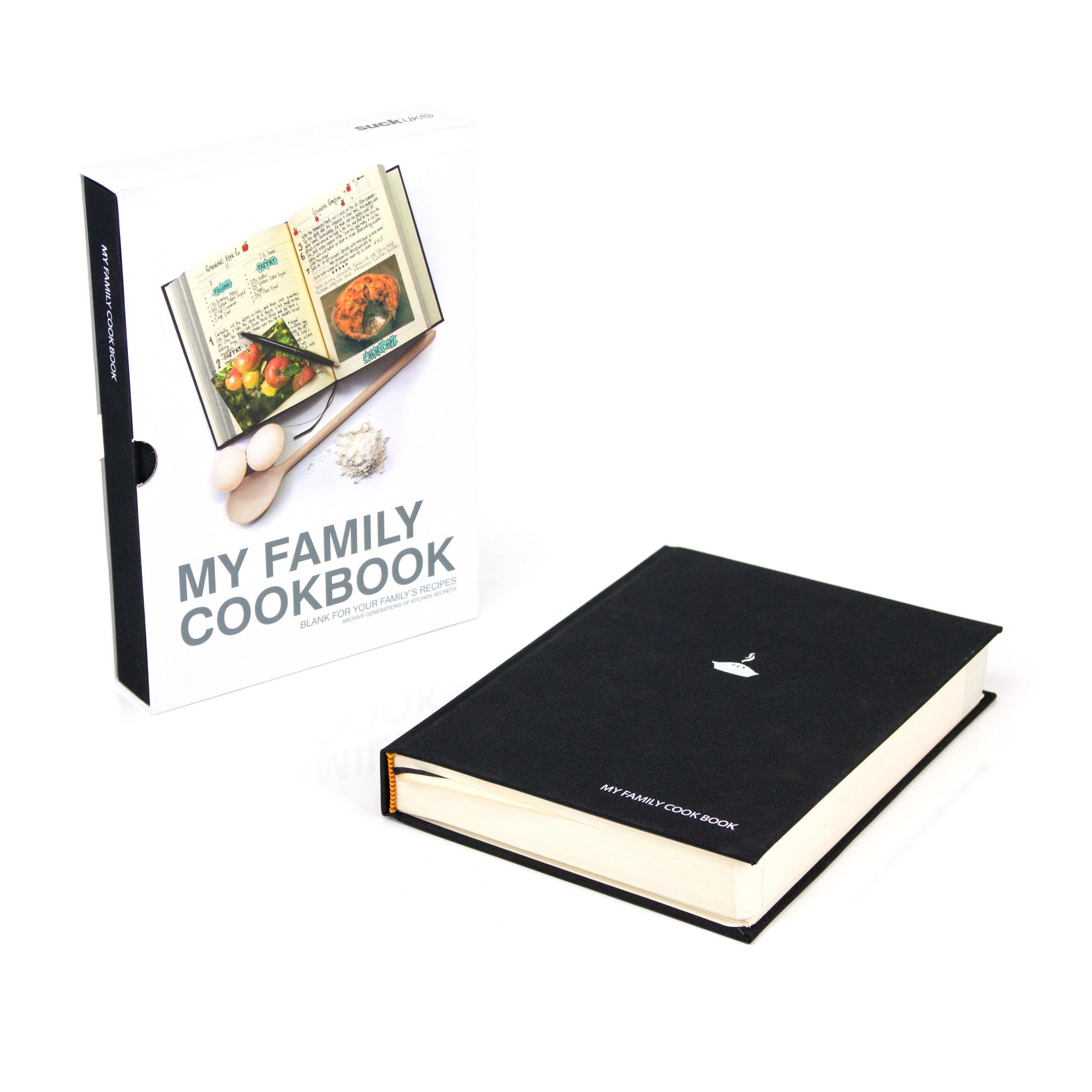 Black Cover Recipe Book in Slip Sleeve Box