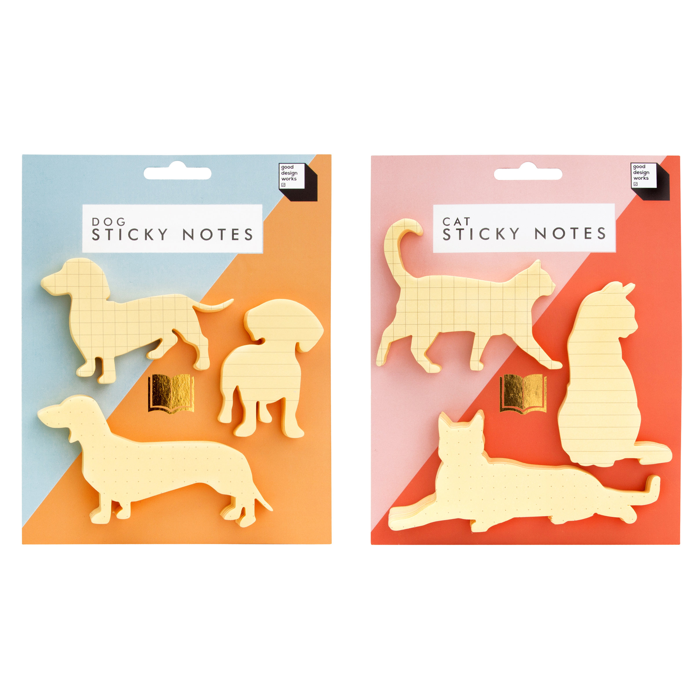 Cat and Dog Sticky Note Packs