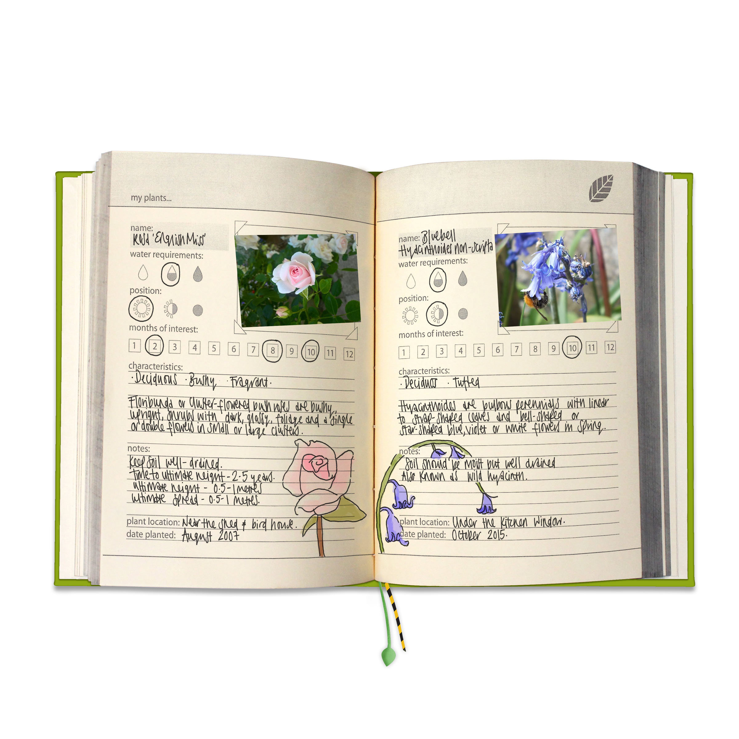 The Garden Handbook you write yourself (in Black)