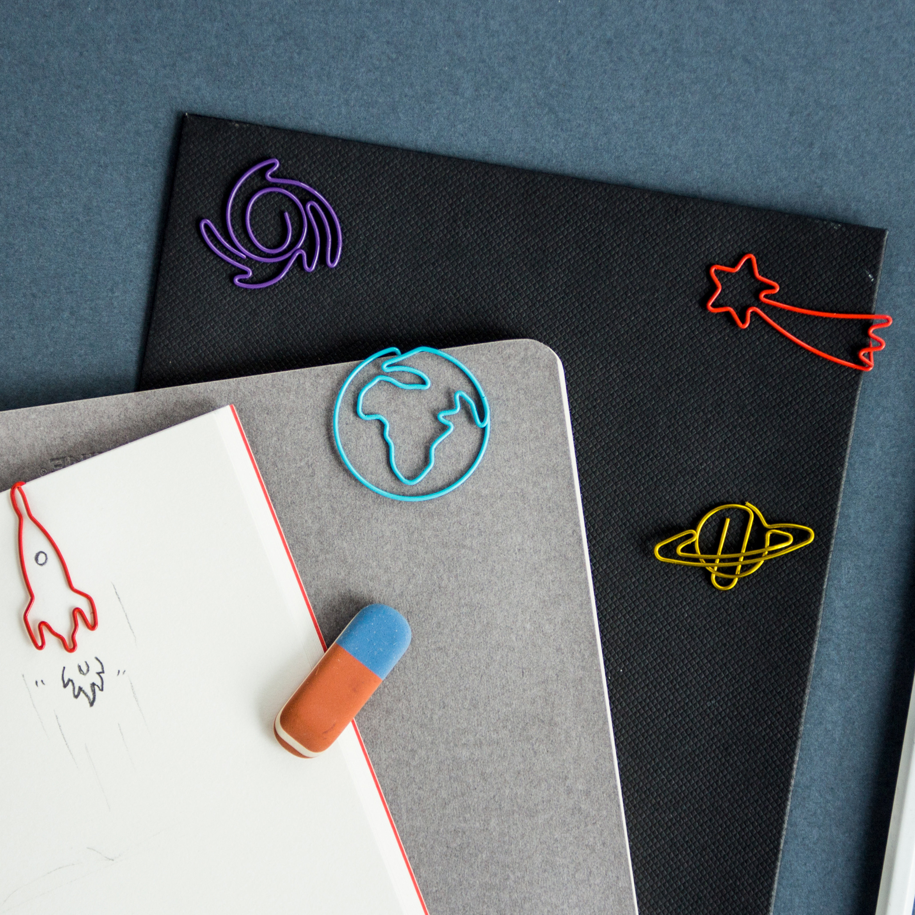Colourful Solar System Paper Clips
