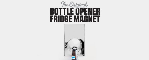 Fridge magnet bottle opener 