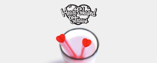Heart Straws : Heart Shaped Drinking Straws.