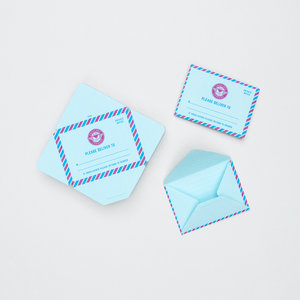 Post-It Notes that look like airmail letters