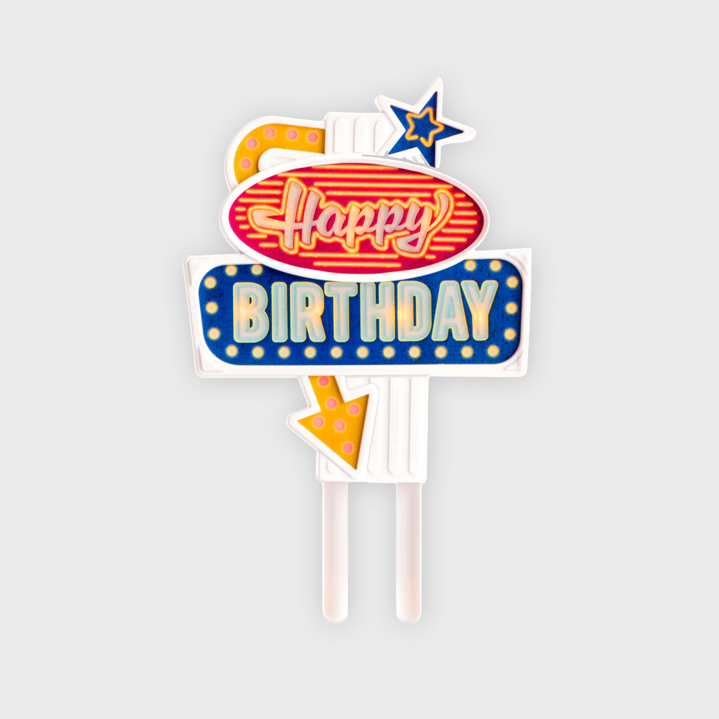 show original title flashing birthday patches Details about   Suck uk retro decoration for cakes compleanno 
