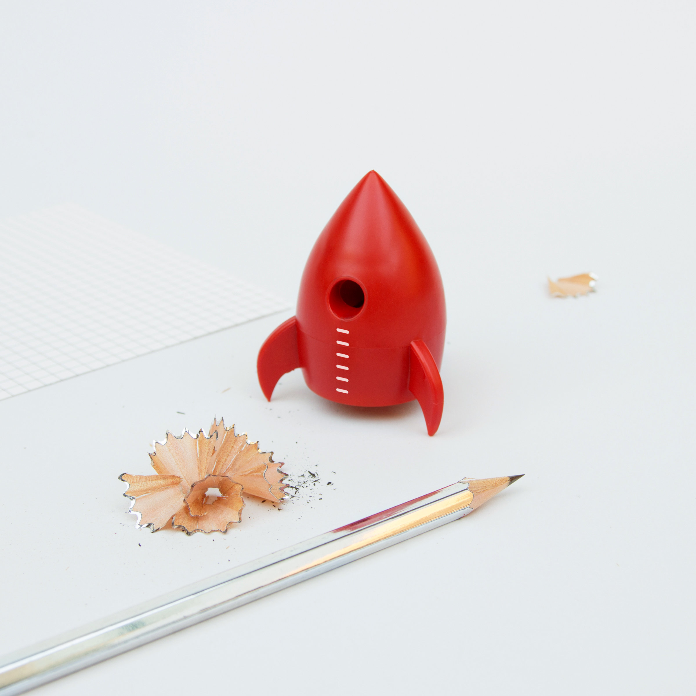 Kids Pencil Sharpener in Cool Rocket Design 