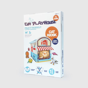 Cardboard House Cat Accessories 