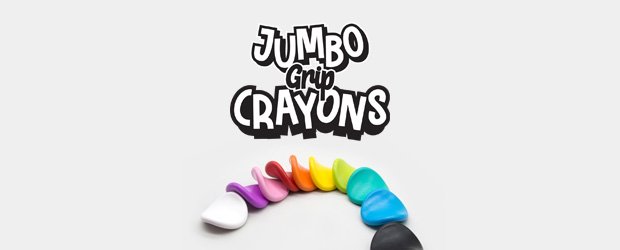 Crayola 4 Crayon Wall Hooks, Happy Harlekin