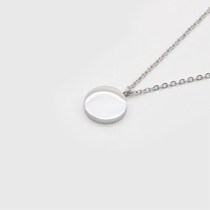 Kuku silver circle necklace